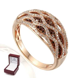 pierscionek-585-czarne-biale-diamenty-rozowe-zloto