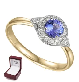 zloty-elegancki-pierscionek-585-tanzanit-diamenty