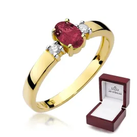 zloty-585-pierscionek-zareczynowy-rubin-diamenty