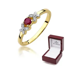zloty-585-pierscionek-zareczynowy-rubin-diamenty