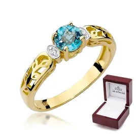 zloty-585-pierscionek-topaz-diament-na-prezent