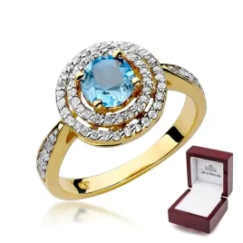 zloty-585-pierscionek-topaz-brylanty-na-prezent