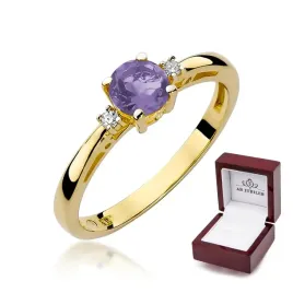 zloty-14k-pierscionek-zareczynowy-ametyst-diamenty