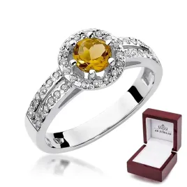 elegancki-pierscionek-biale-zloto-cytryn-diamenty