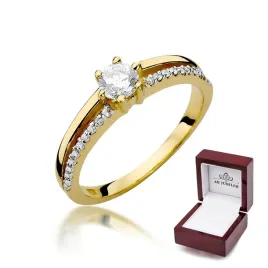 zloty-pierscionek-585-zareczynowy-obraczka-040ct-grawer