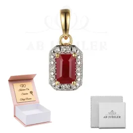 zlota-585-zawieszka-rubin-i-diament-elegancki-prezent-grawer-gratis-pudelko