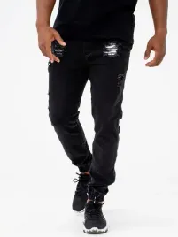 spodnie-jeansowe-jogger-z-przetarciami-meskie-sprane-czarne-diamante-xl
