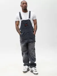 ogrodniczki-jeansowe-meskie-spodnie-czarne-jigga-logo-dungarees-m