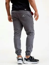 spodnie-jogger-jeansowe-meskie-szare-sciagacze-guma-w-pasie-wiazane-l