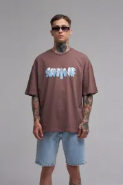 t-shirt-koszulka-oversize-z-krotkim-rekawem-meska-brazowa-nadruk-savage-m