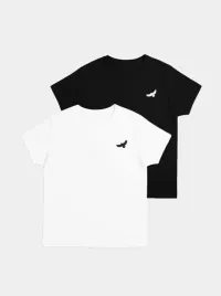 zestaw-2-sztuki-t-shirt-meski-100percent-bawelniany-bialy-czarny-ptaki-mewy-l
