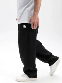 spodnie-dresowe-baggy-meskie-szerokie-luzne-jigga-korona-haft-czarne-xxl