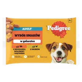 pedigree-adult-saszetka-4x100-g-wybor-smakow-w-galaretce-mokra-karma-pel