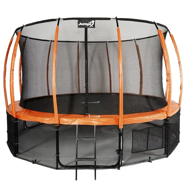 Trampolina Ogrodowa Jumpi 487cm/16FT Maxy Comfort Plus Pomarańczowa Z Wewnę