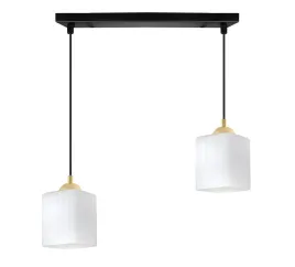 lampa-sufitowa-wiszaca-zyrandol-czarno-zlota-szklana-biale-klosze-nad-stol