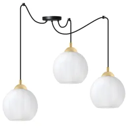 lampa-sufitowa-wiszaca-zyrandol-pajak-czarno-zlota-biala-szklana-kula-e27