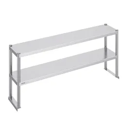 stol-roboczy-dwupoziomowy-1524x305mm-regulowane-polki-ze-stali-nierdzewnej
