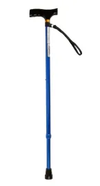 laska-inwalidzka-regulowana-z-drewniana-raczka-niebieska