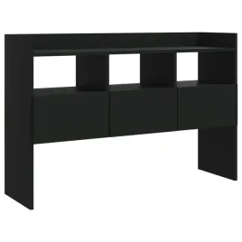 szafka-boczna-z-3-przegrodami-i-szufladami-czarna-105x30x70-cm