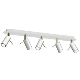 lampa-sufitowa-listwa-biala-zlota-preston-gold-white-5x-mini-gu10