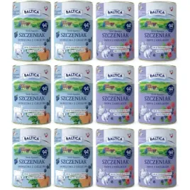 baltica-mokra-karma-dla-szczeniak-mix-jagniecina-i-indyk-12x400g