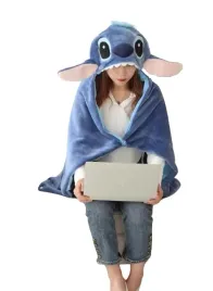 bluza-ponczo-dziecieca-stitch-70x115cm-niebieska