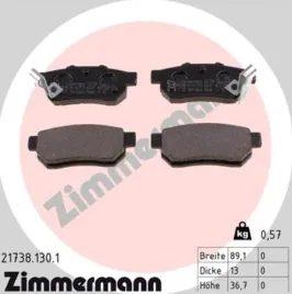 zimmermann-klocki-hamulcowe-tyl-honda-crx-jazz