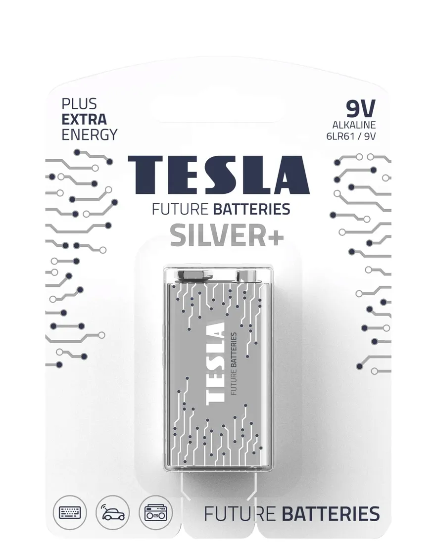 bateria-tesla-9v-silver-stan-nowy