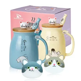 shendong-kubki-ceramiczne-z-kotem-zestaw-2-sztuki-z-bambusowa-pokrywka