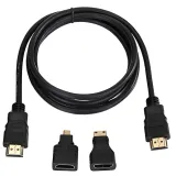 przewod-kabel-hdmi-mini-micro-3w1-full-hd-4k-15m-stan-nowy