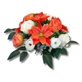 stroik-na-grob-okragla-wiazanka-cmentarz-kwiaty-sztuczne-kompozycja