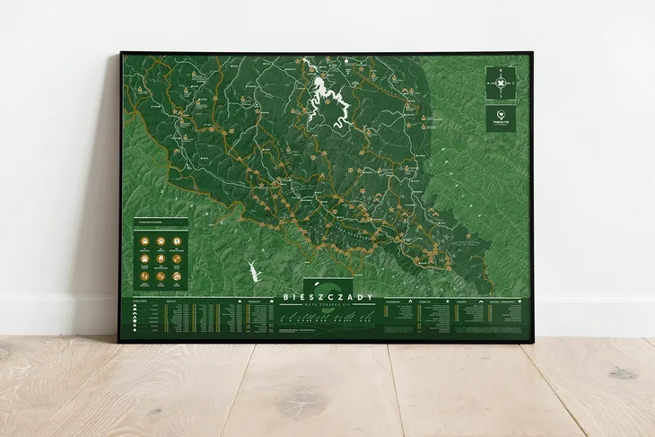 mapa-zdrapka-bieszczady-mapa-zdrapka-vip-stan-nowy
