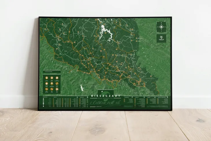 mapa-zdrapka-bieszczady-mapa-zdrapka-vip-stan-nowy