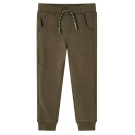 dzieciece-spodnie-dresowe-melanz-khaki-104