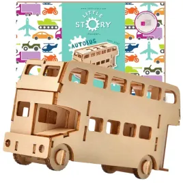 little-story-drewniane-puzzle-model-3d-autobus