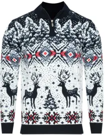sweter-meski-z-polgolfem-2312-granatowo-bialy-swiateczny-xl