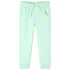 dzieciece-spodnie-dresowe-jasnozielone-116