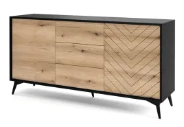 komoda-2d3s-diamond-ksz154-czarny-dab-evoke