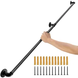 porecz-scienna-2-1m-stal-200kg-czarna-montaz-scienny-wewnetrzna-zewnetrzn