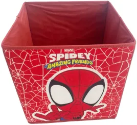 koszyk-organizer-pojemnik-box-na-zabawki-dla-dzieci-spidey-man-skladany