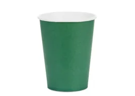 kubeczki-papierowe-ciemny-zielony-250-ml-6szt-kubki-zielen-urodziny-zielone
