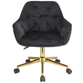 fotel-obrotowy-do-salonu-welur-zlota-podstawa-krzeslo-biurowe-obrotowe