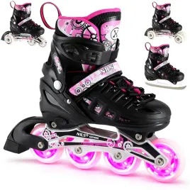 rolki-lyzwy-regulowane-led-dzieciece-hokejowe-4w1-lyzworolki-kauczukowe