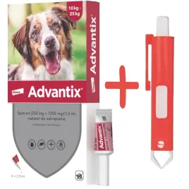 advantix-dla-psow-10-25kg-4-pipety-x-25ml-trixie-szczypce-do-usuwania