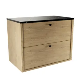 szafka-pod-umywalke-80-cm-dab-cremona-z-blatem-czarny-marmur-belino