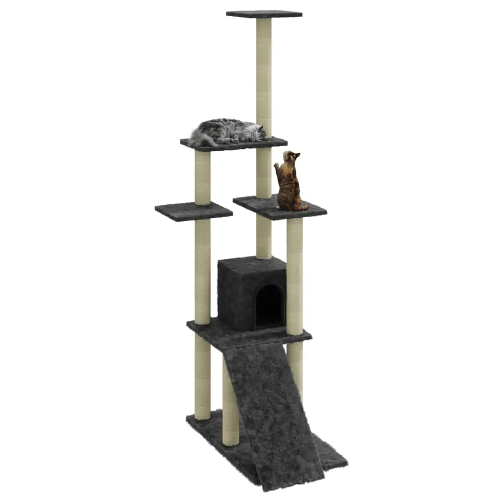 drapak-dla-kotow-54x73x155-cm-ciemnoszary-stan-nowy