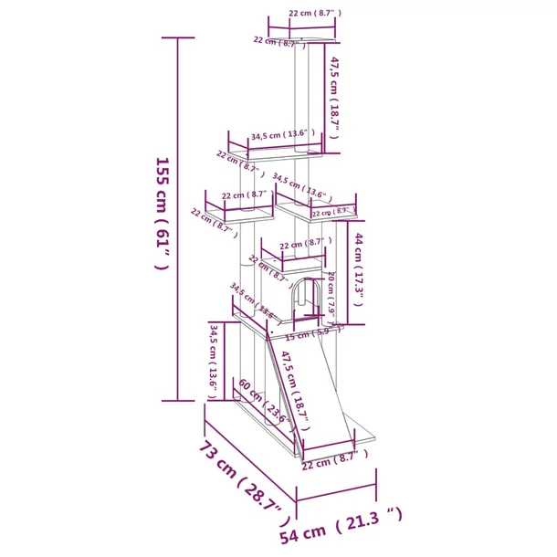drapak-dla-kotow-54x73x155-cm-ciemnoszary-stan-nowy-rodzaj-drapak-wysoki