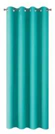 zaslona-jednokolorowa-135x250-na-kolach-gladka-turkusowa