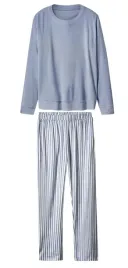 esmara-niebieska-welurowa-pizama-damska-dres-domowy-m