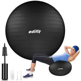 edifit-pilka-gimnastyczna-75-cm-czarna-z-pompka-antyposlizgowa-do-pilatesu